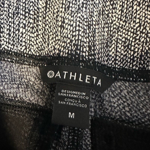 NWT Athleta Delancey Skyline Textured Tight size Medium (black/white) - Picture 6 of 13